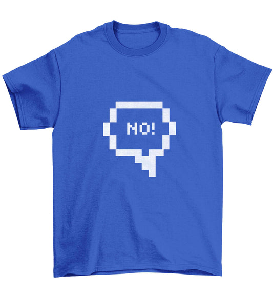 No Children's blue Tshirt 12-13 Years