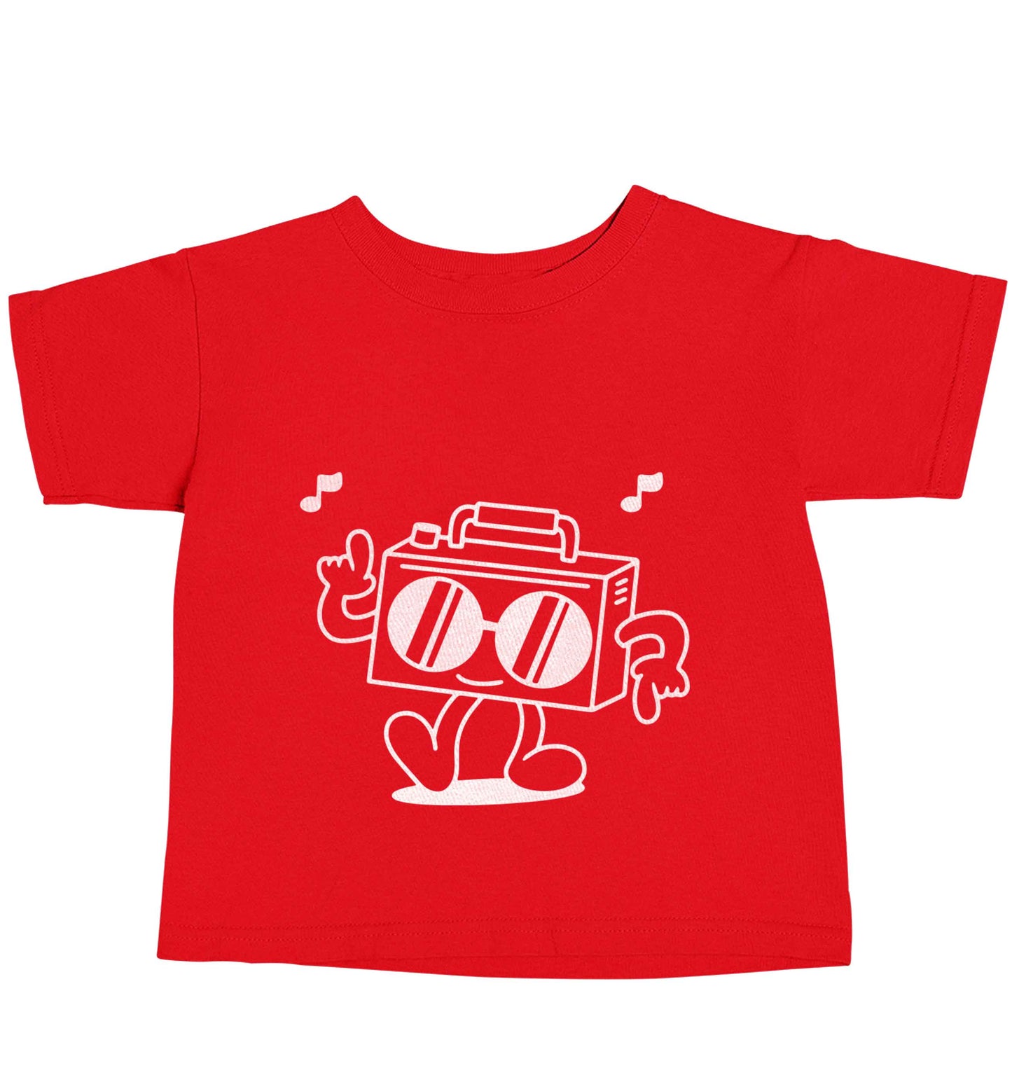 Boombox red baby toddler Tshirt 2 Years