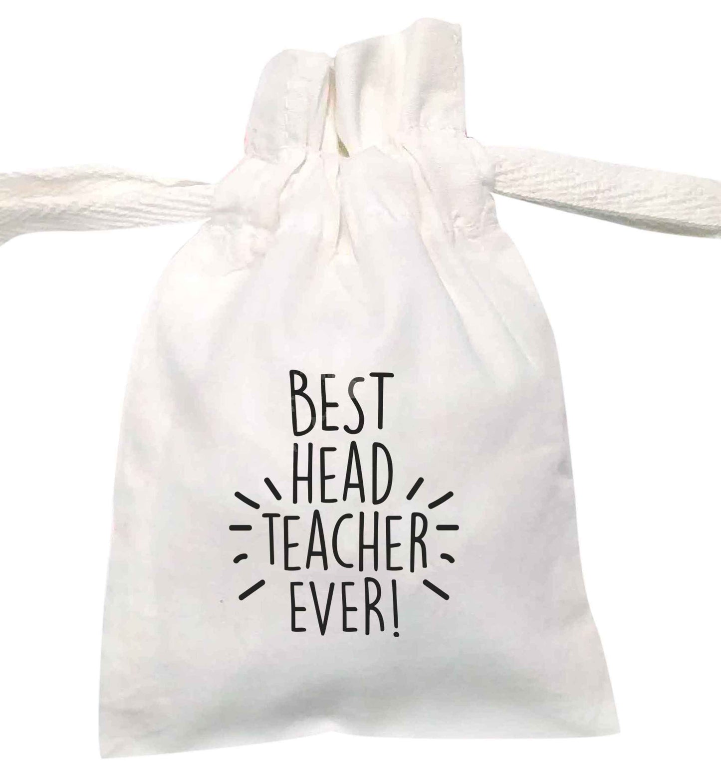 Best head teacher ever! | XS - L | Pouch / Drawstring bag / Sack | Organic Cotton | Bulk discounts available!