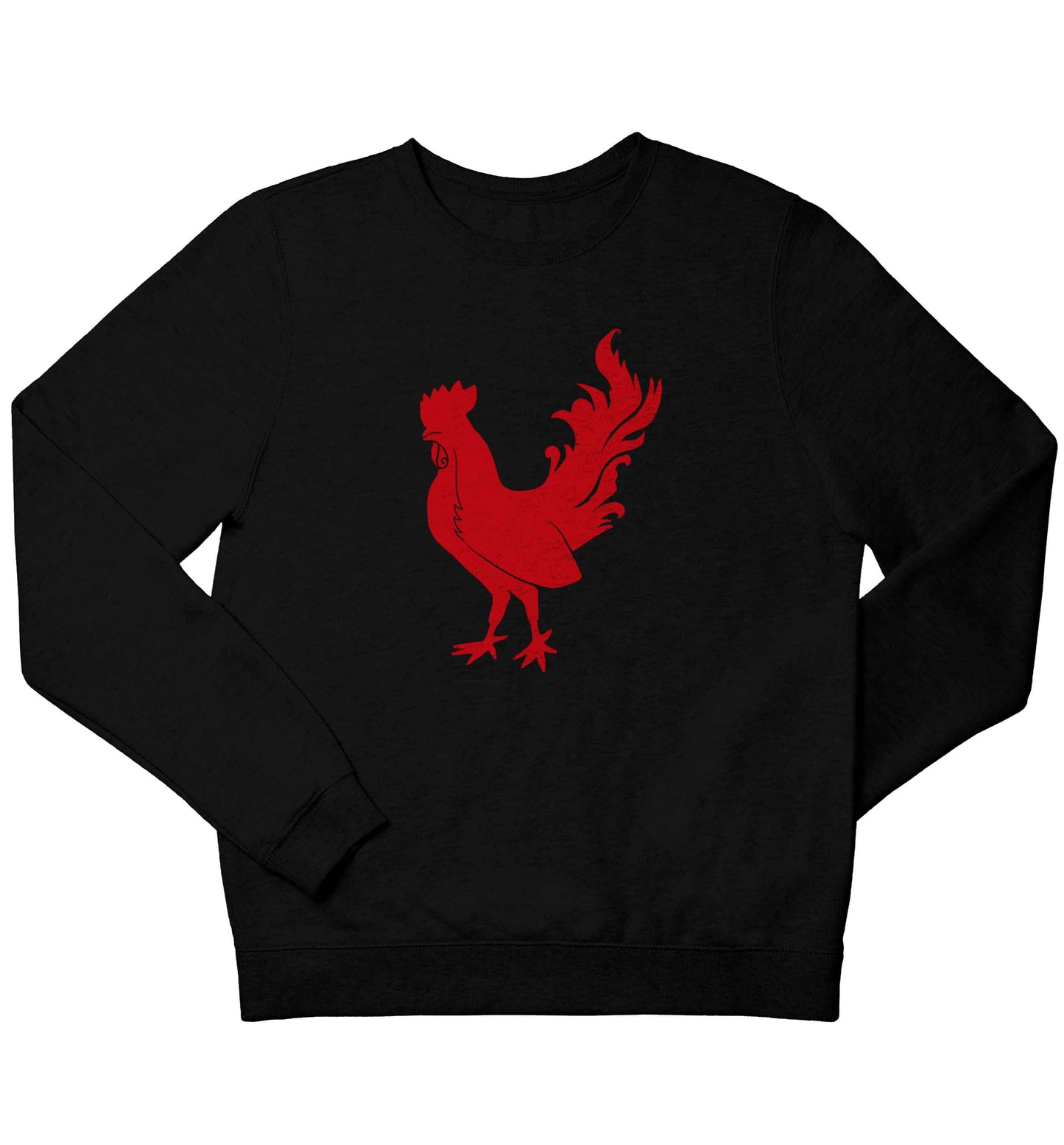 Rooster children's black sweater 12-13 Years