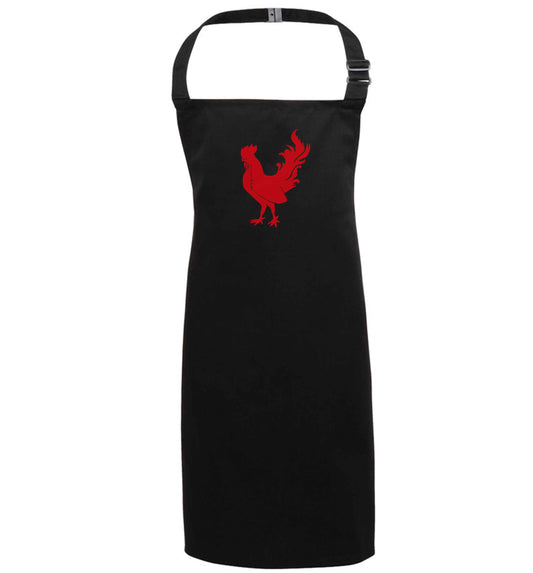 Rooster black apron 7-10 years