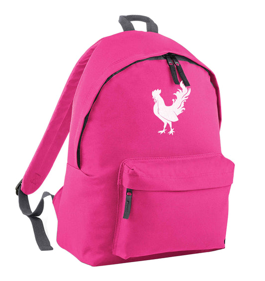 Rooster pink children's backpack