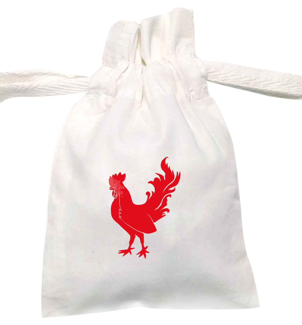 Rooster | XS - L | Pouch / Drawstring bag / Sack | Organic Cotton | Bulk discounts available!