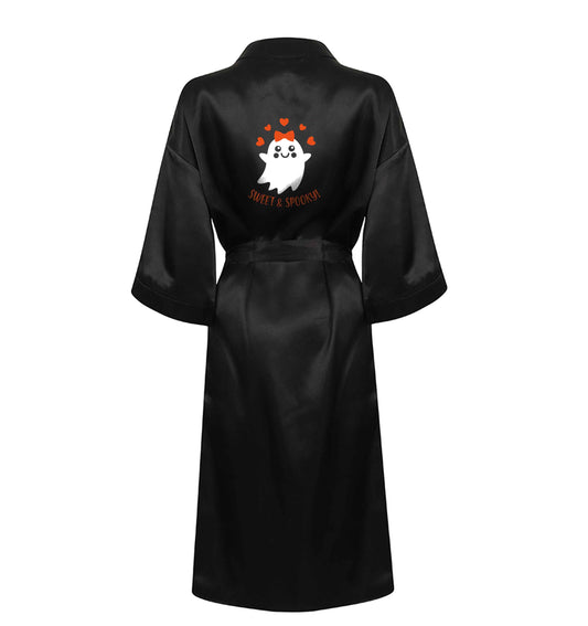 Sweet and spooky XL/XXL black ladies dressing gown size 16/18