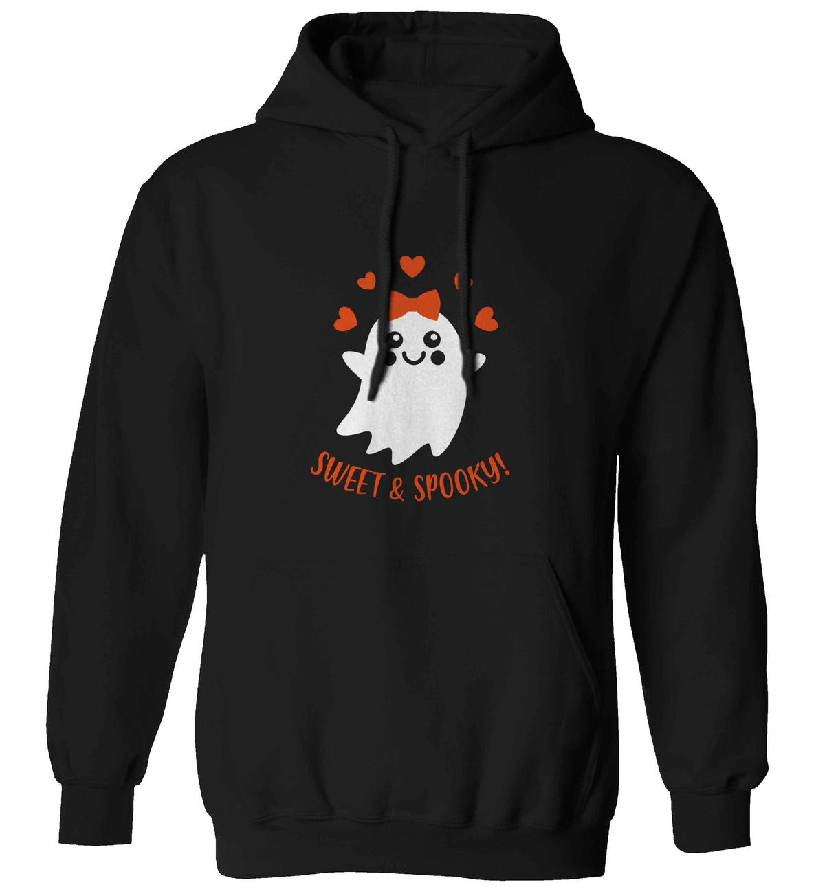 Sweet and spooky adults unisex black hoodie 2XL