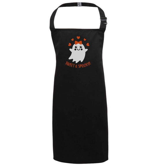 Sweet and spooky black apron 7-10 years