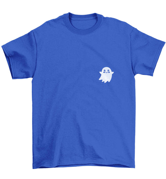 Pocket ghost Children's blue Tshirt 12-13 Years