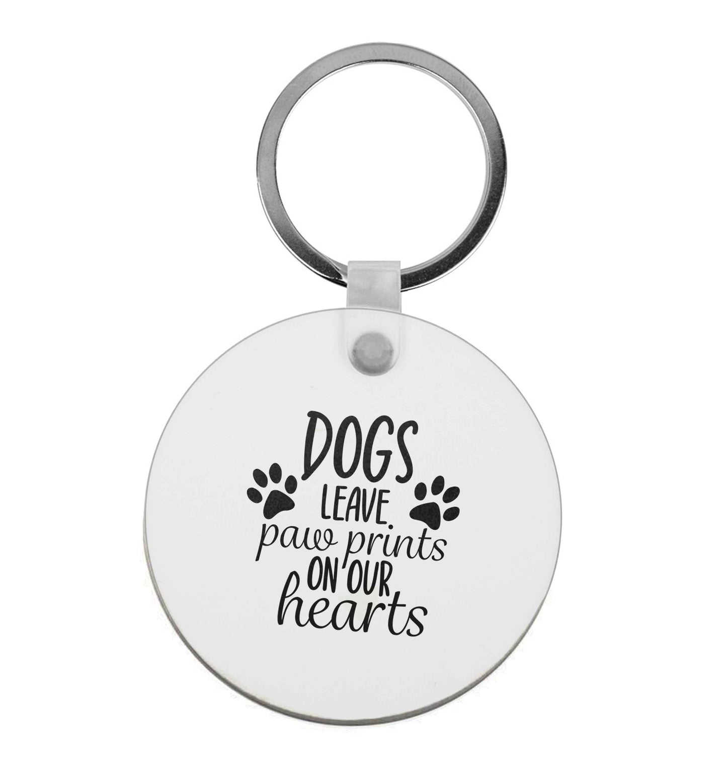 Dog leave paw prints on our hearts | Keyring