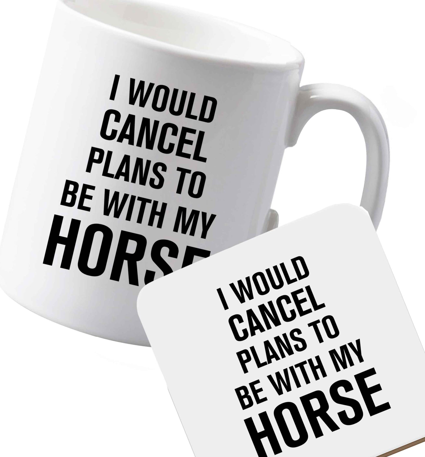 10 oz Ceramic mug and coaster Favourite Type Pan Pancake both sides