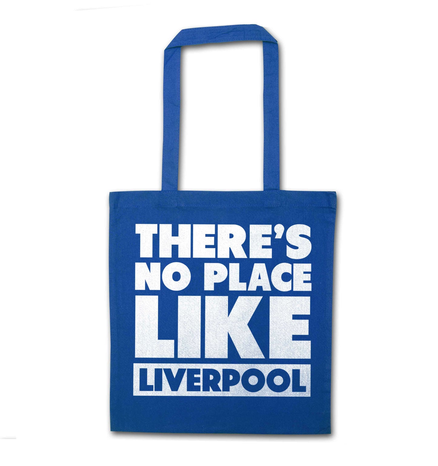 There's no place like Liverpool blue tote bag