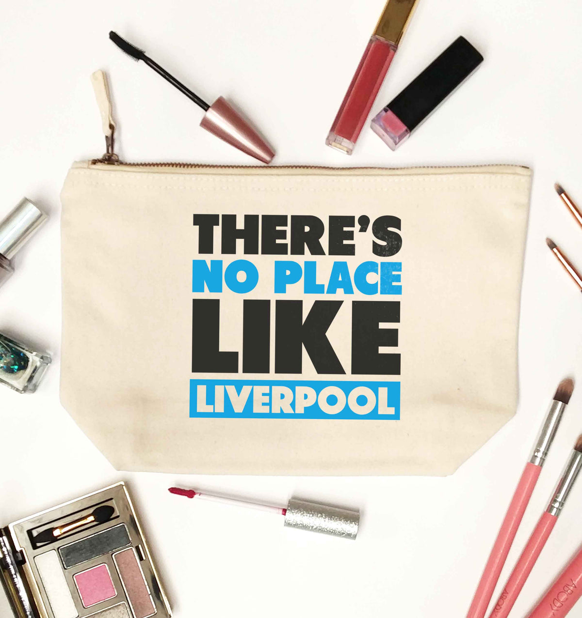 There's no place like Liverpool natural makeup bag