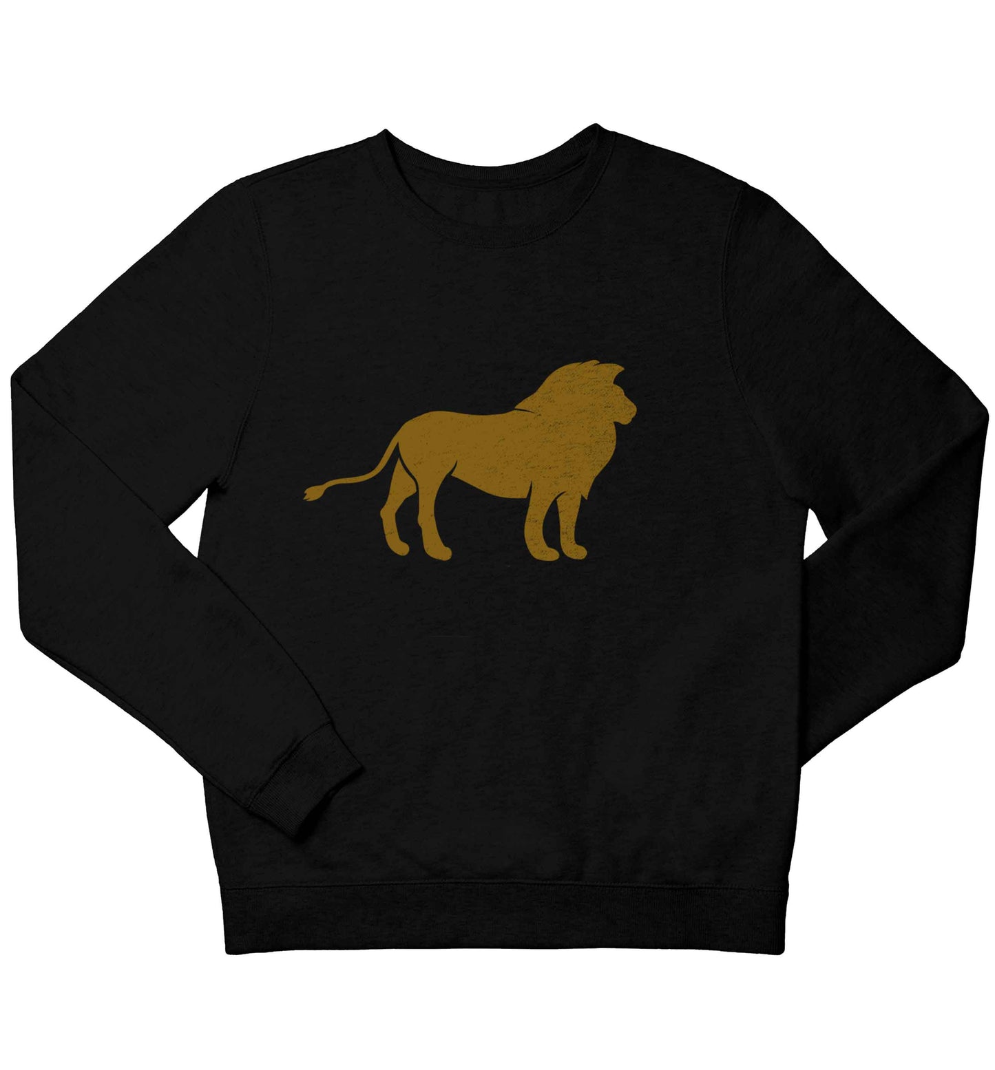 Gold lion children's black sweater 12-13 Years