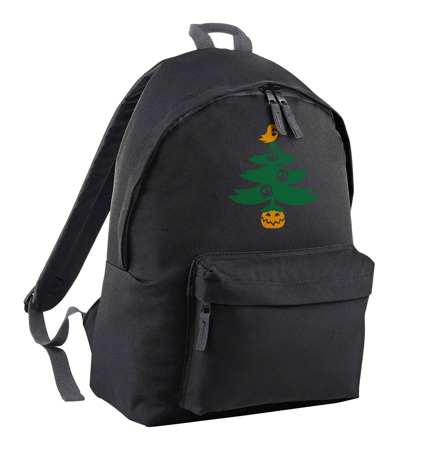 Halloween Christmas tree black adults backpack