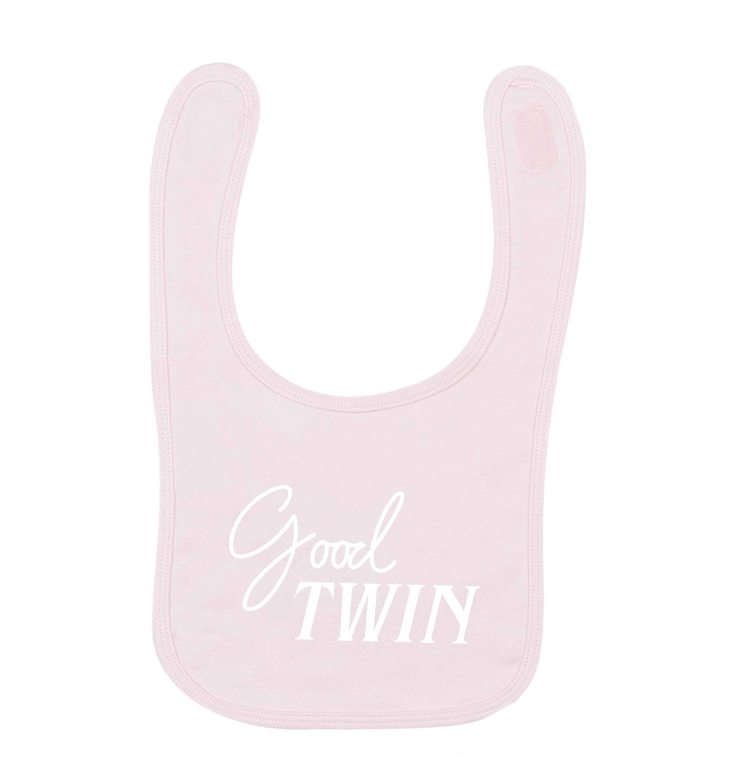 Good twin pale pink baby bib