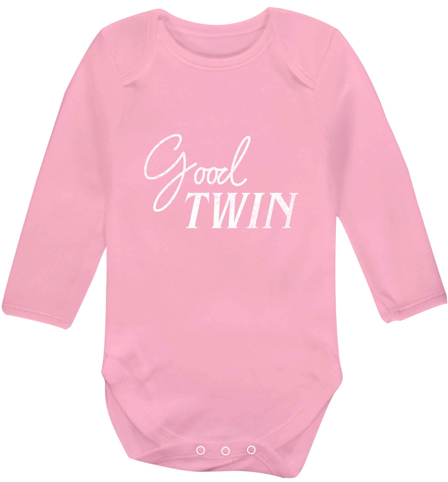 Good twin baby vest long sleeved pale pink 3-6 months