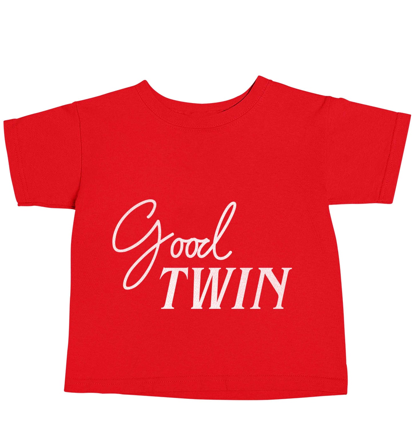 Good twin red baby toddler Tshirt 2 Years