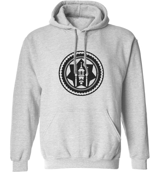 mosque adults unisex grey hoodie 2XL