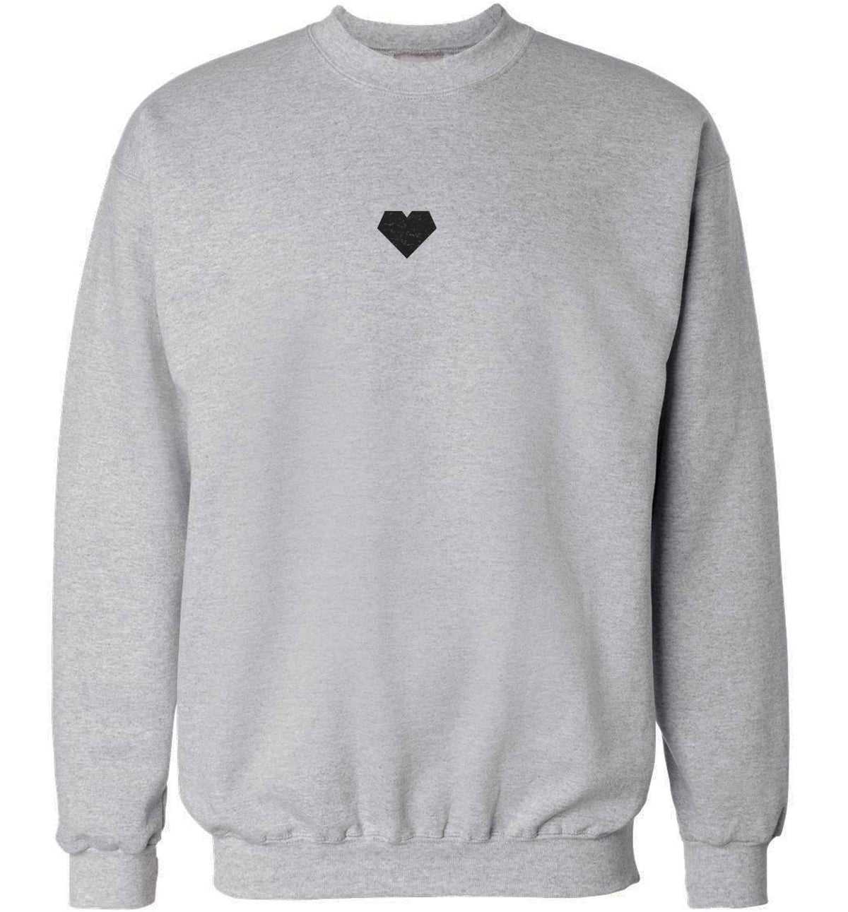 Tiny heart adult's unisex grey sweater 2XL