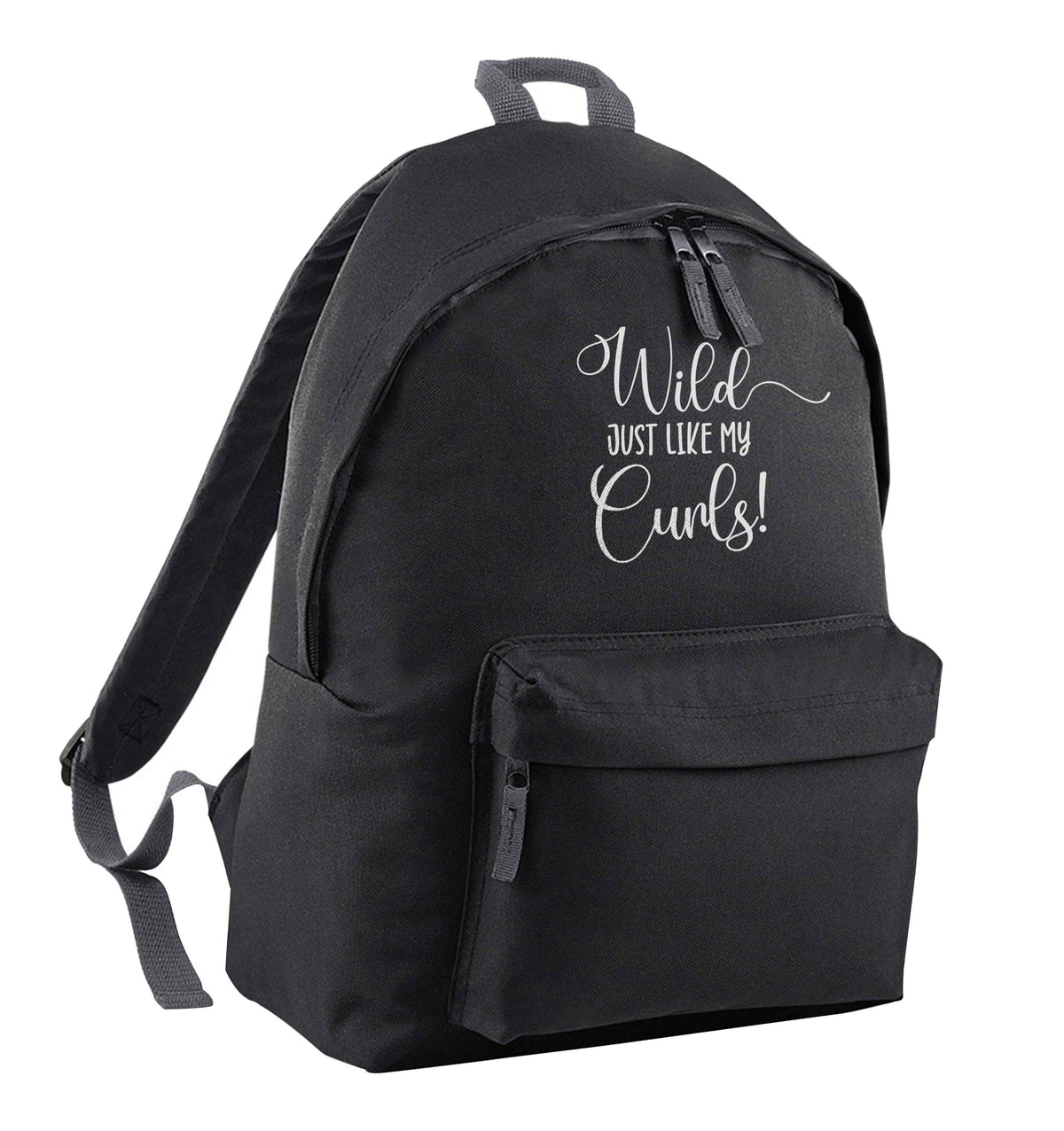 Wild just like my curls black adults backpack