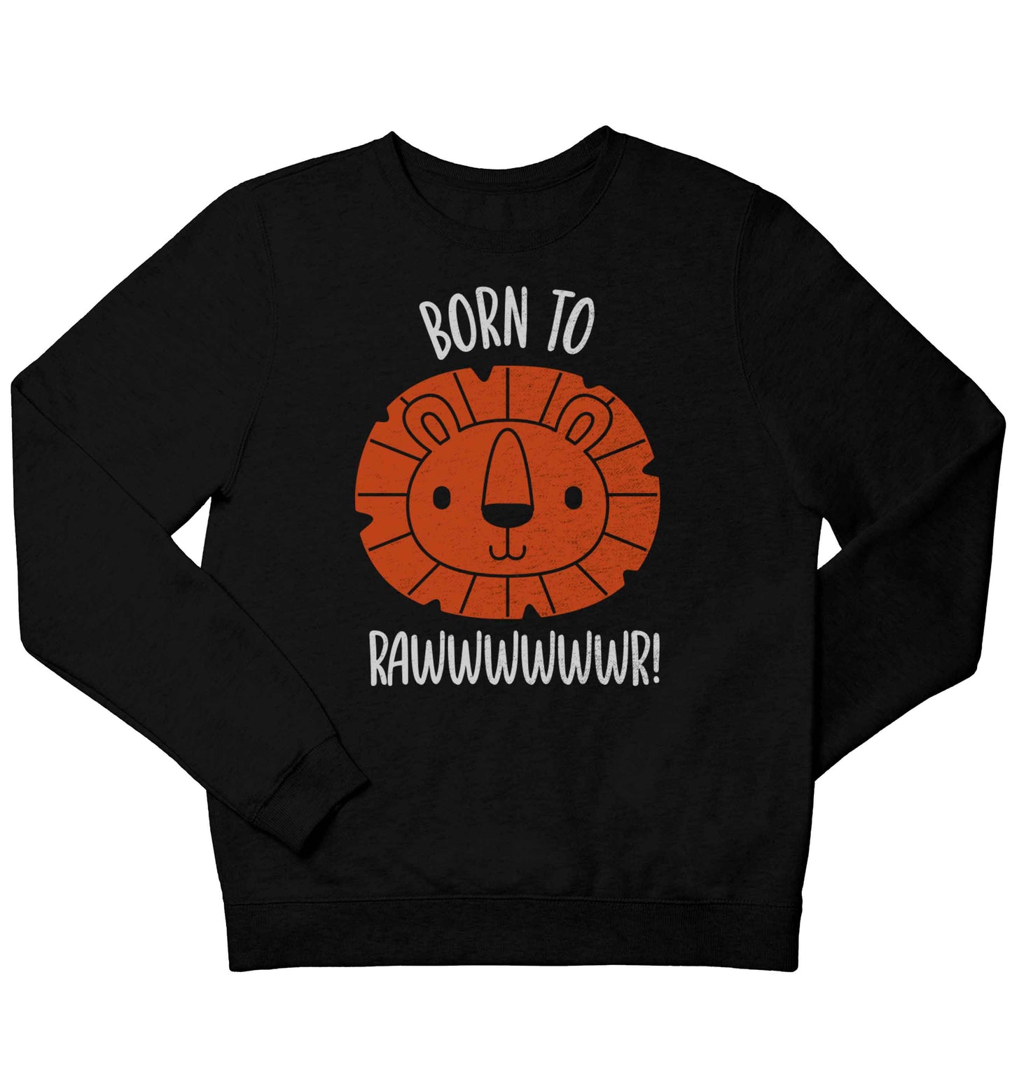 Born to rawr children's black sweater 12-13 Years