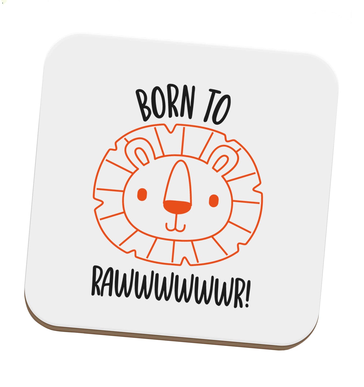 Born to rawr set of four coasters