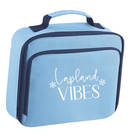 Lapland vibes insulated blue lunch bag cooler
