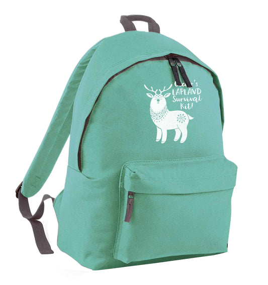 Personalised Lapland Survival Kit mint adults backpack