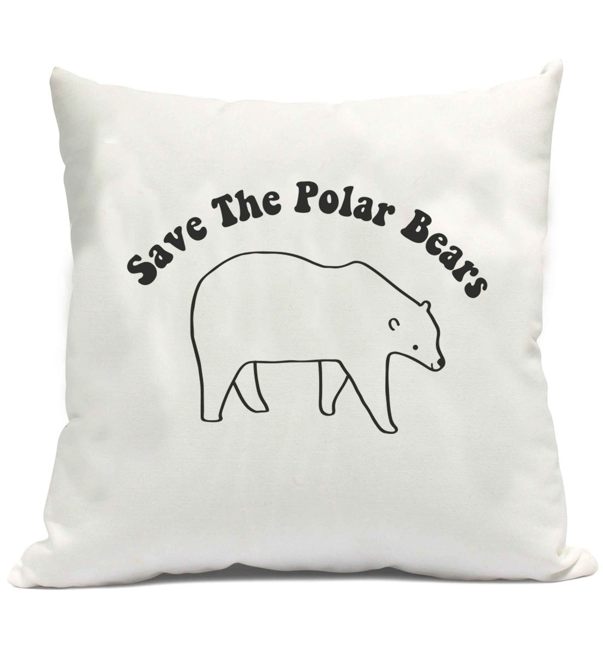 Save The Polar Bears cushion cover and filling