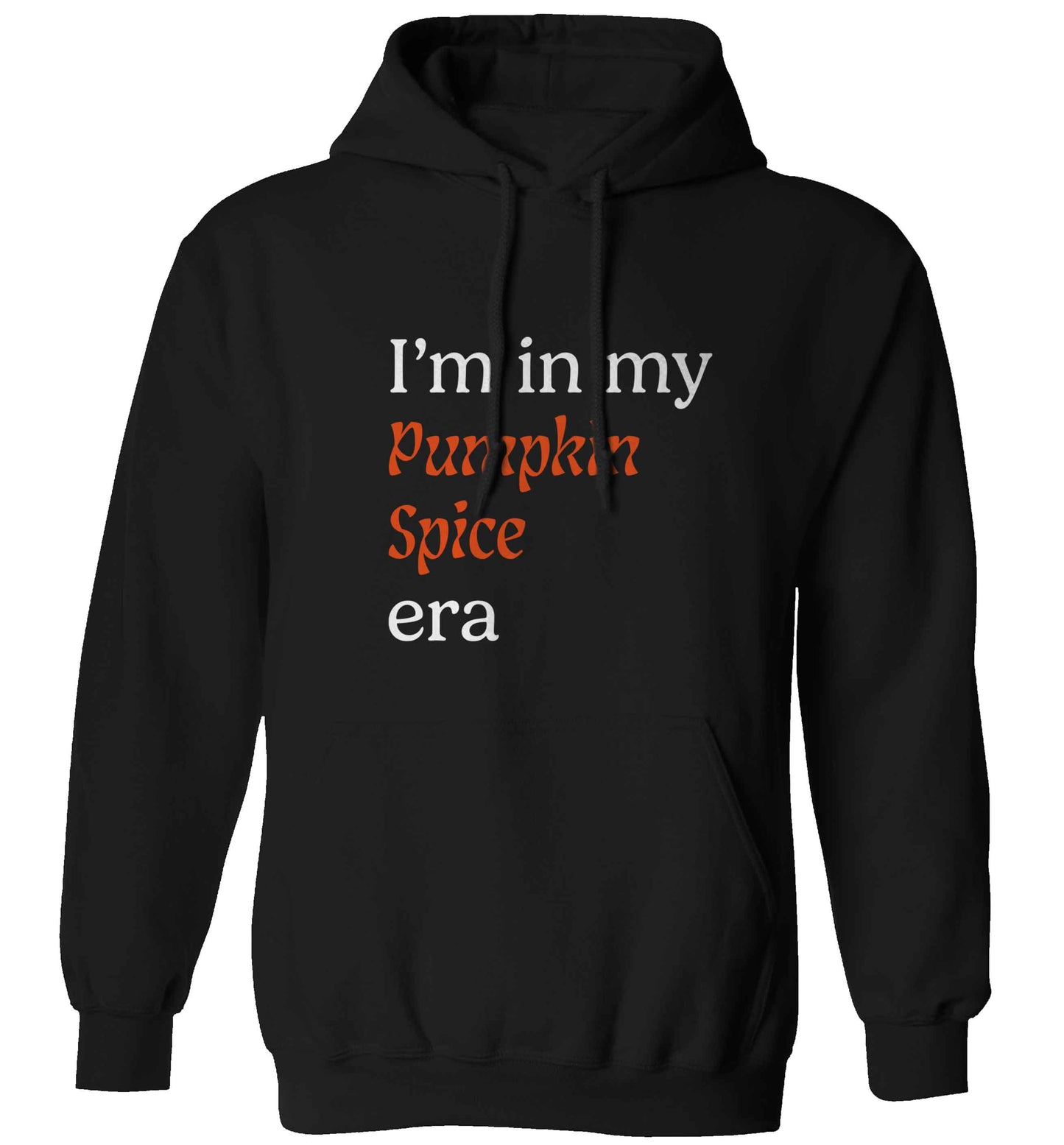 I'm in my pumpkin spice era Kit adults unisex black hoodie 2XL