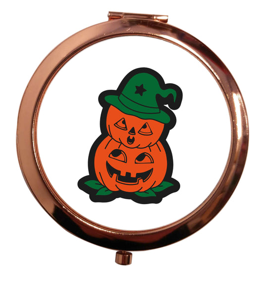 Pumpkin stack Kit rose gold circle pocket mirror