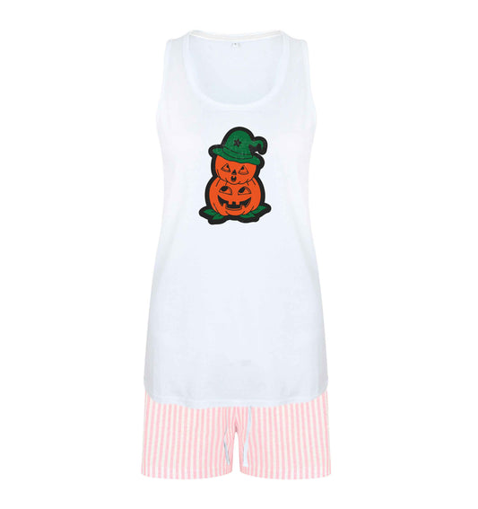 Pumpkin stack Kit size XL women's pyjama shorts set in pink