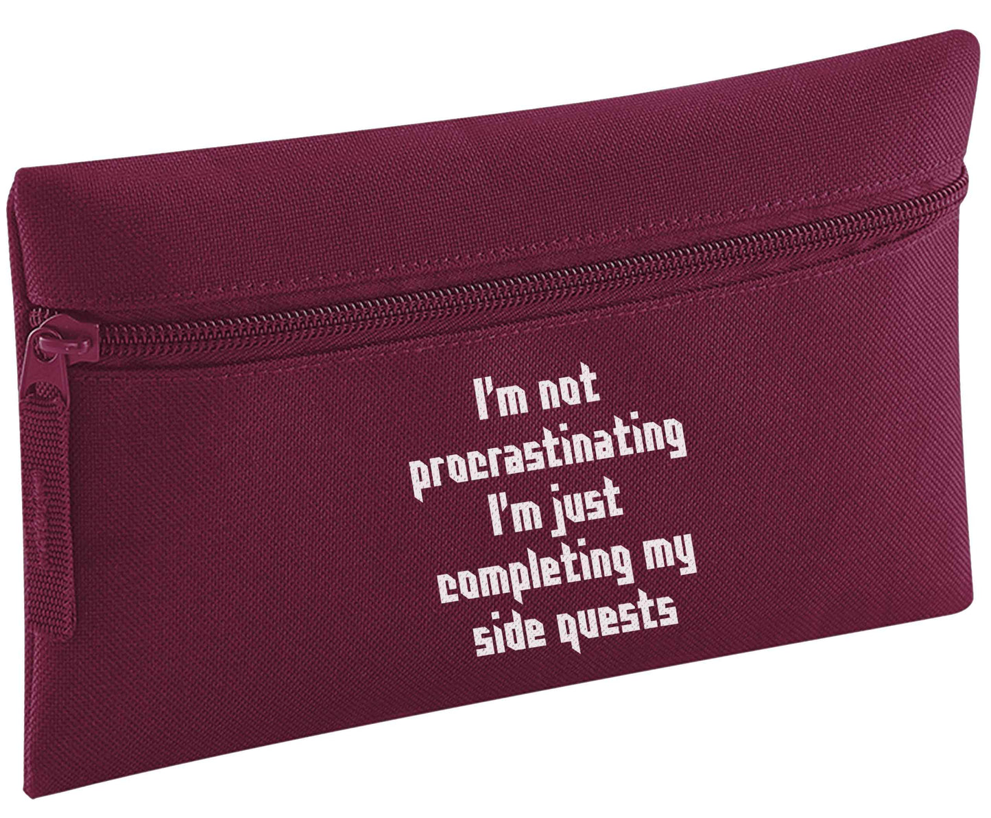 I'm not procrastinating I'm just completing my side quests pencil case