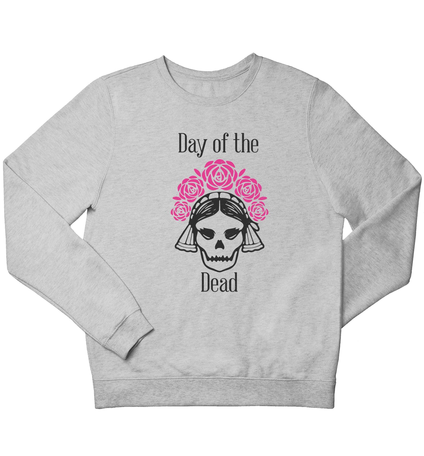 Day of the dead children's grey sweater 12-13 Years