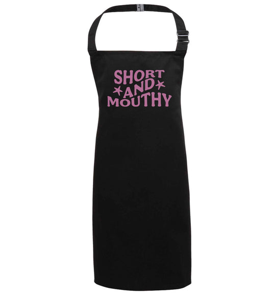 Short and mouthy black apron 7-10 years