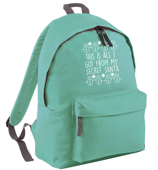 This is all I got from my secret Santa mint adults backpack