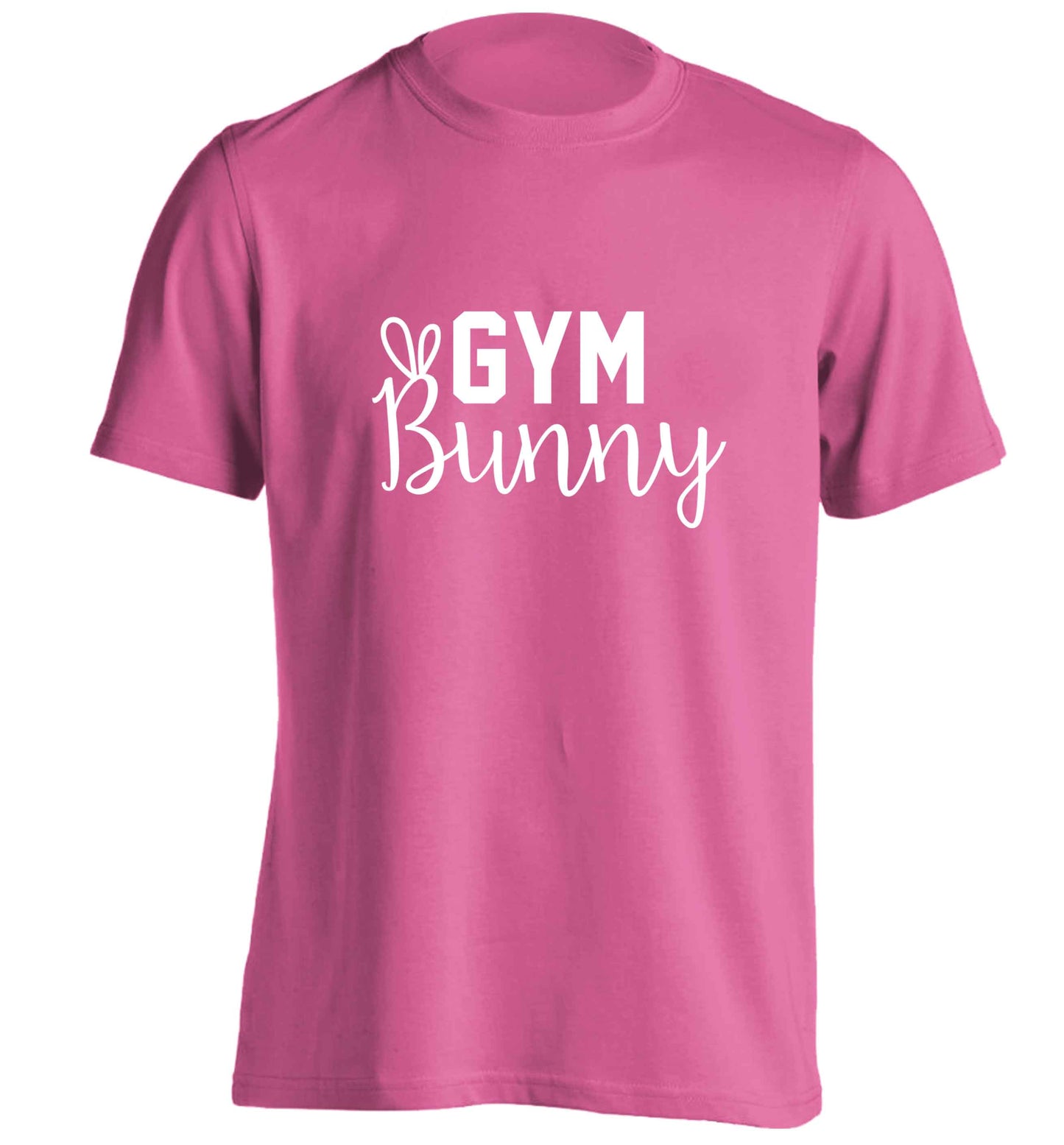 gym bunny adults unisex pink Tshirt 2XL