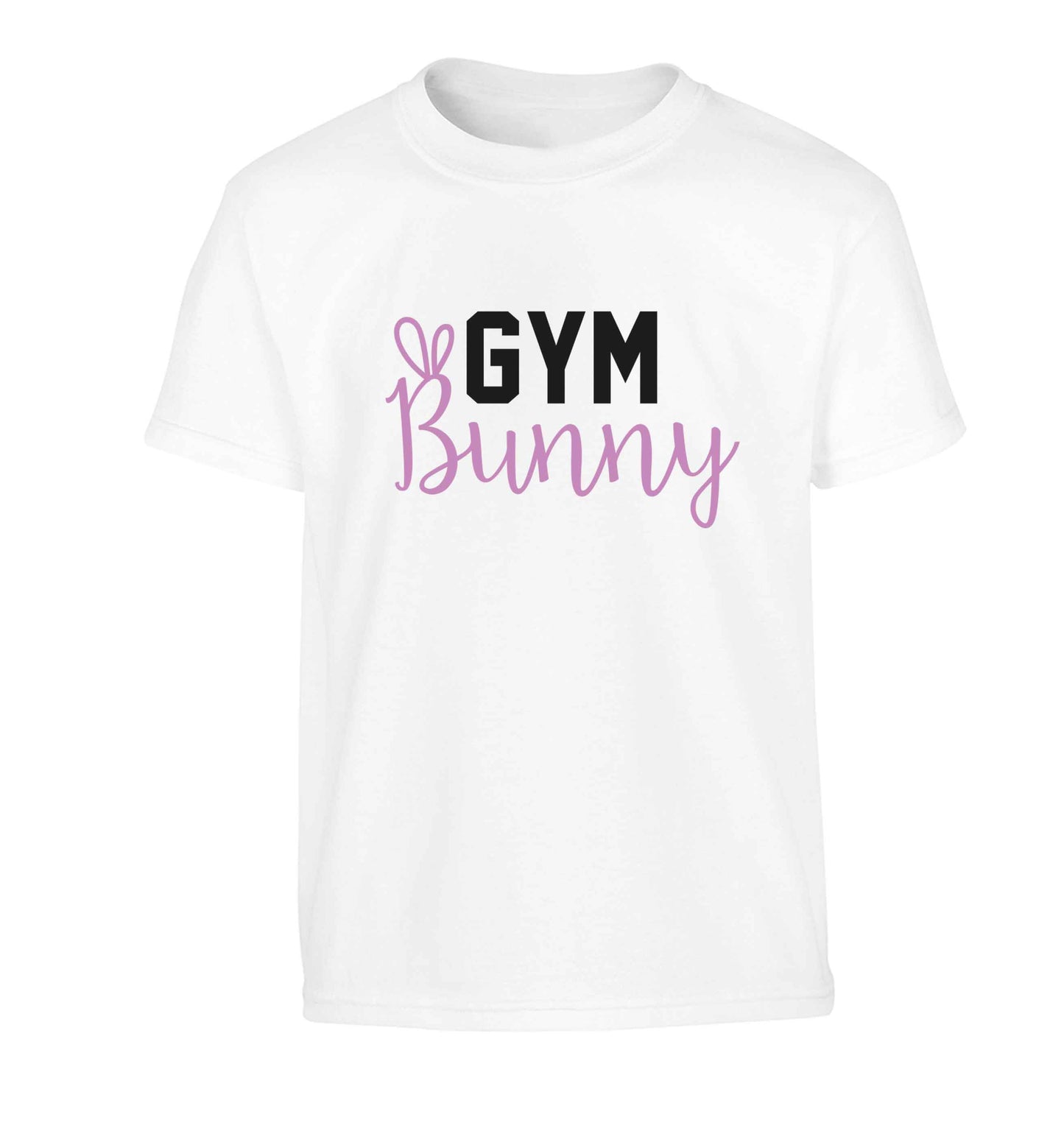 gym bunny Children's white Tshirt 12-13 Years