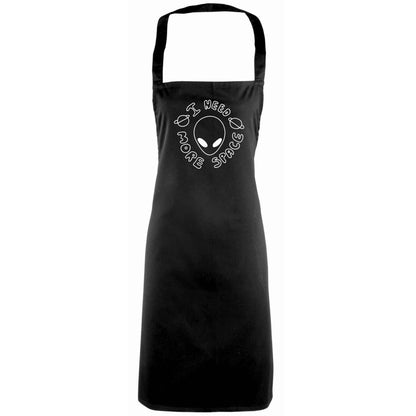 I need more space adults black apron