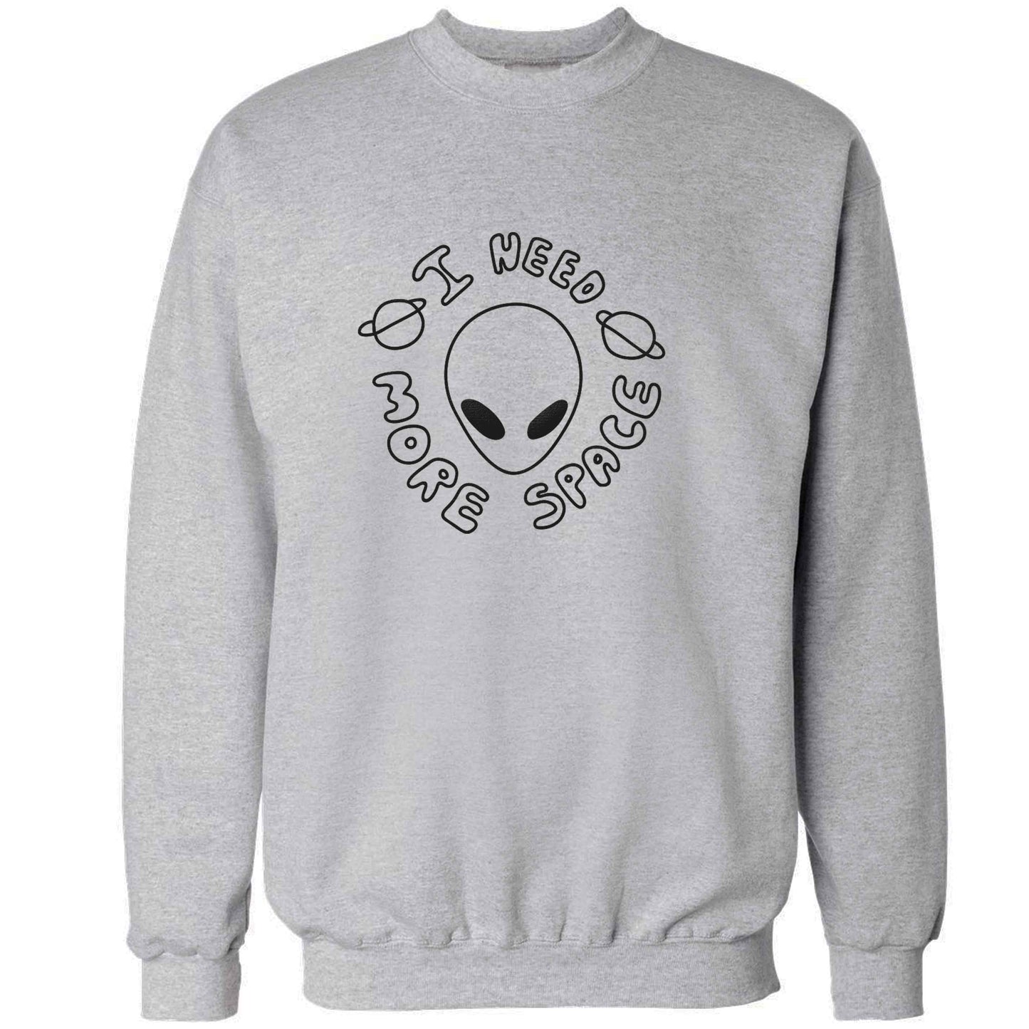I need more space adult's unisex grey sweater 2XL