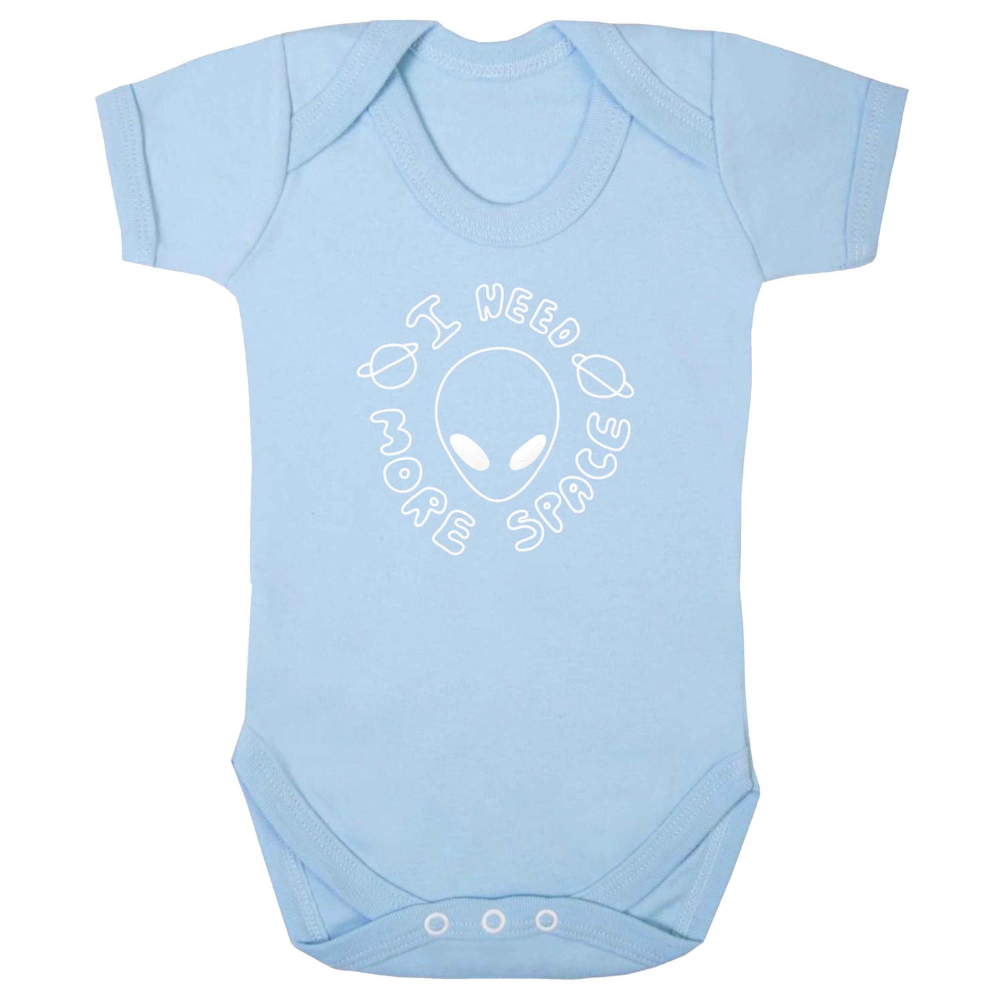 I need more space baby bodysuit pale blue 18-24 months