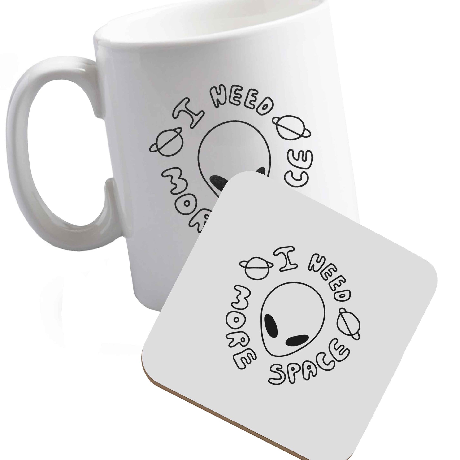10 oz Ceramic mug and coaster I need more space both sides