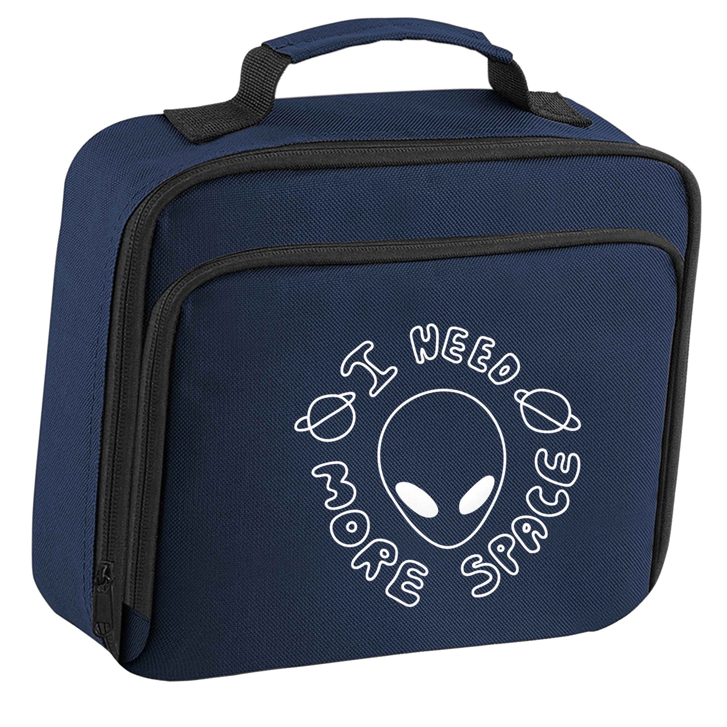 I need more space insulated navy lunch bag cooler