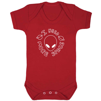 I need more space baby bodysuit red 18-24 months