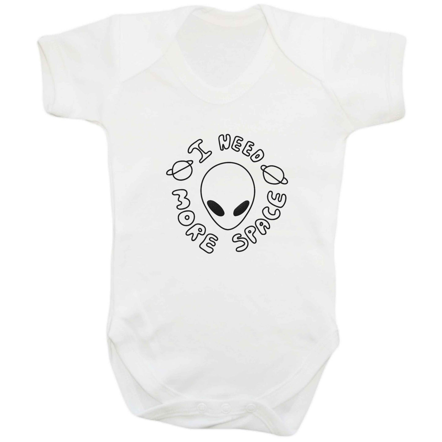 I need more space baby bodysuit white 18-24 months