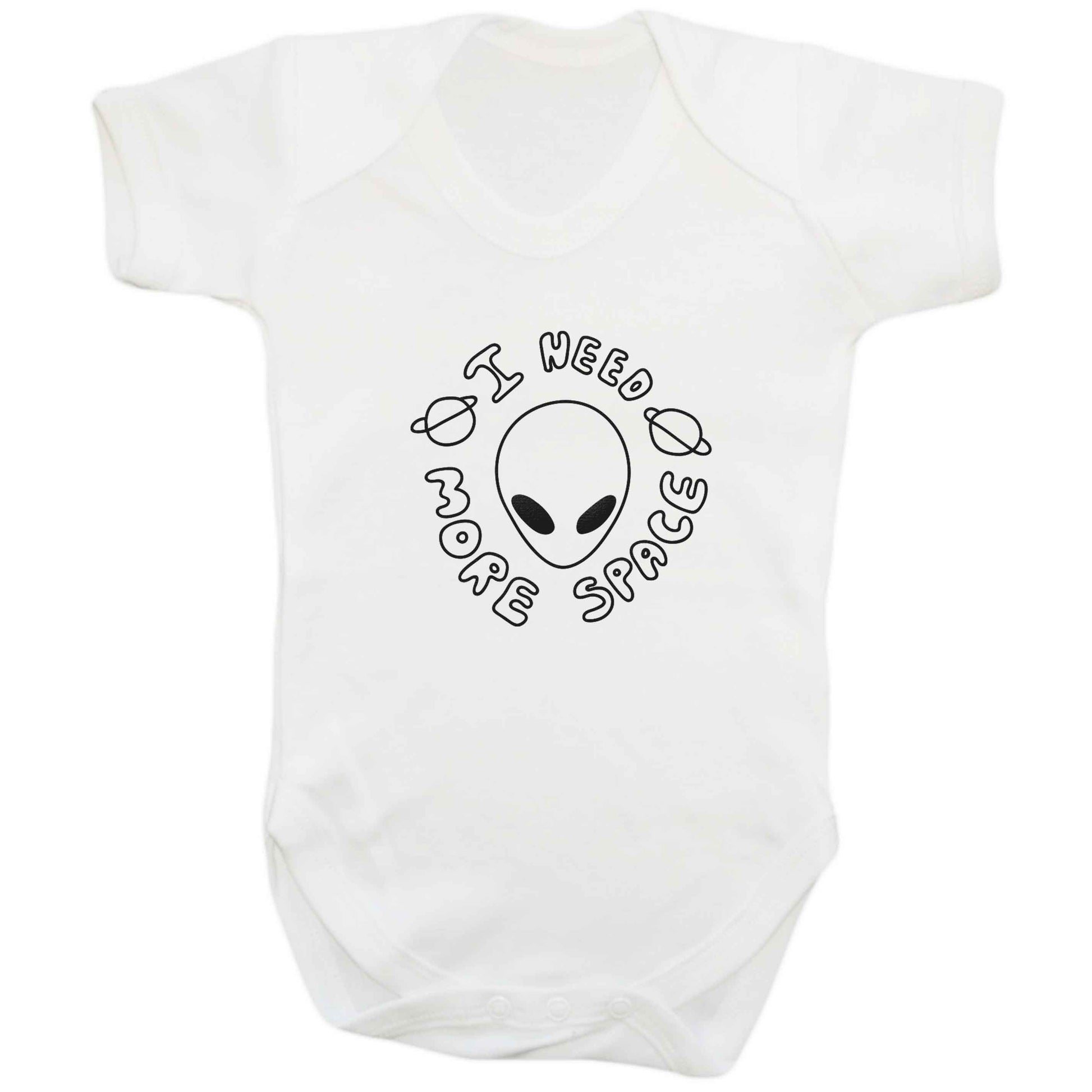 I need more space baby bodysuit white 18-24 months