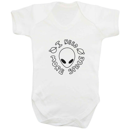 I need more space baby bodysuit white 18-24 months