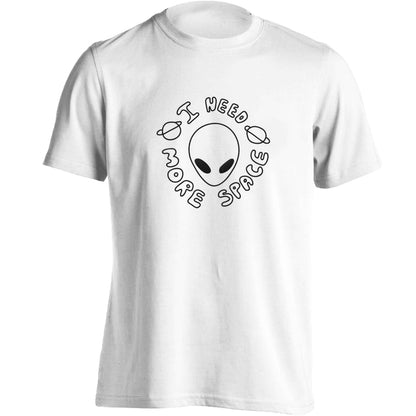 I need more space adults unisex white Tshirt 2XL