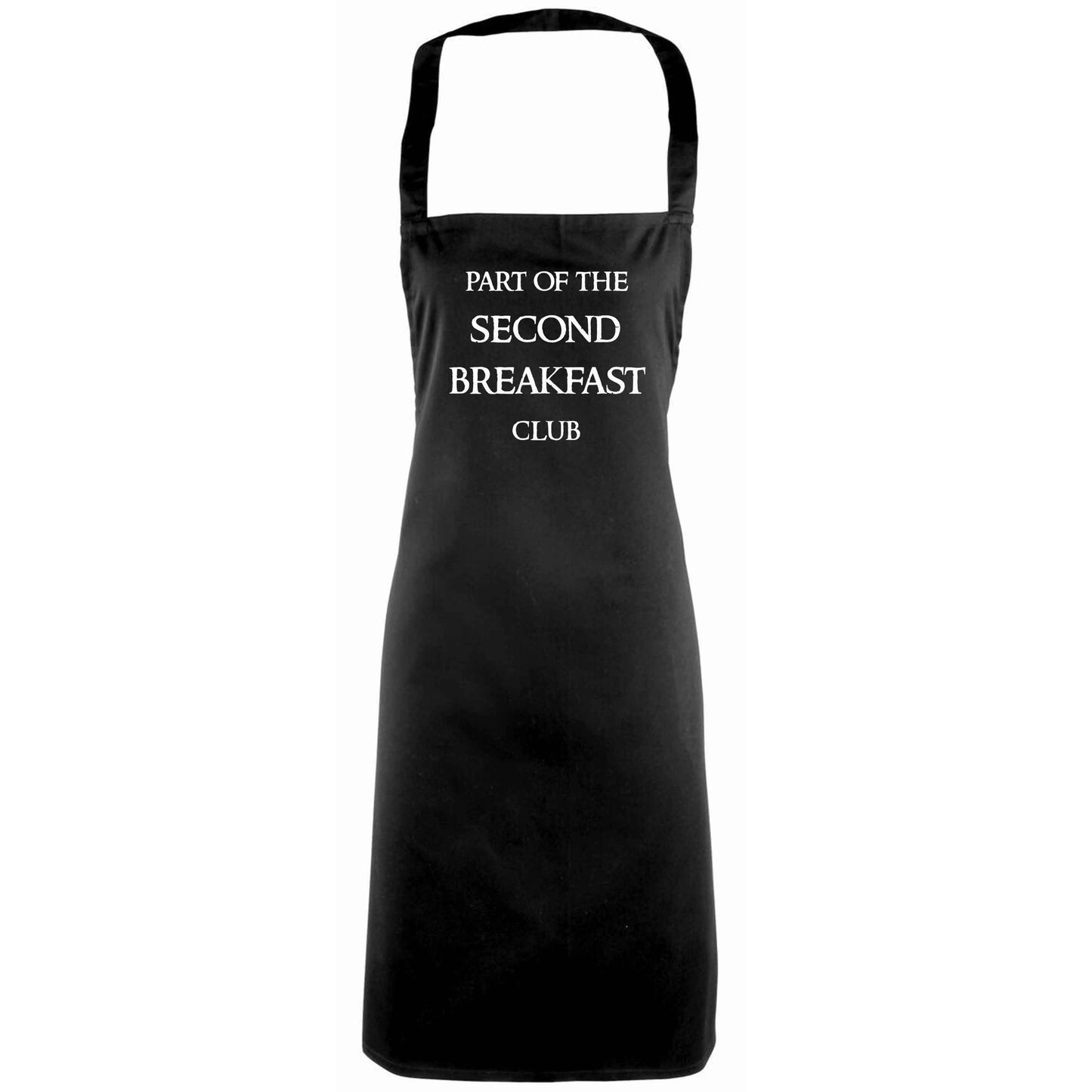 Part of the second breakfast club adults black apron