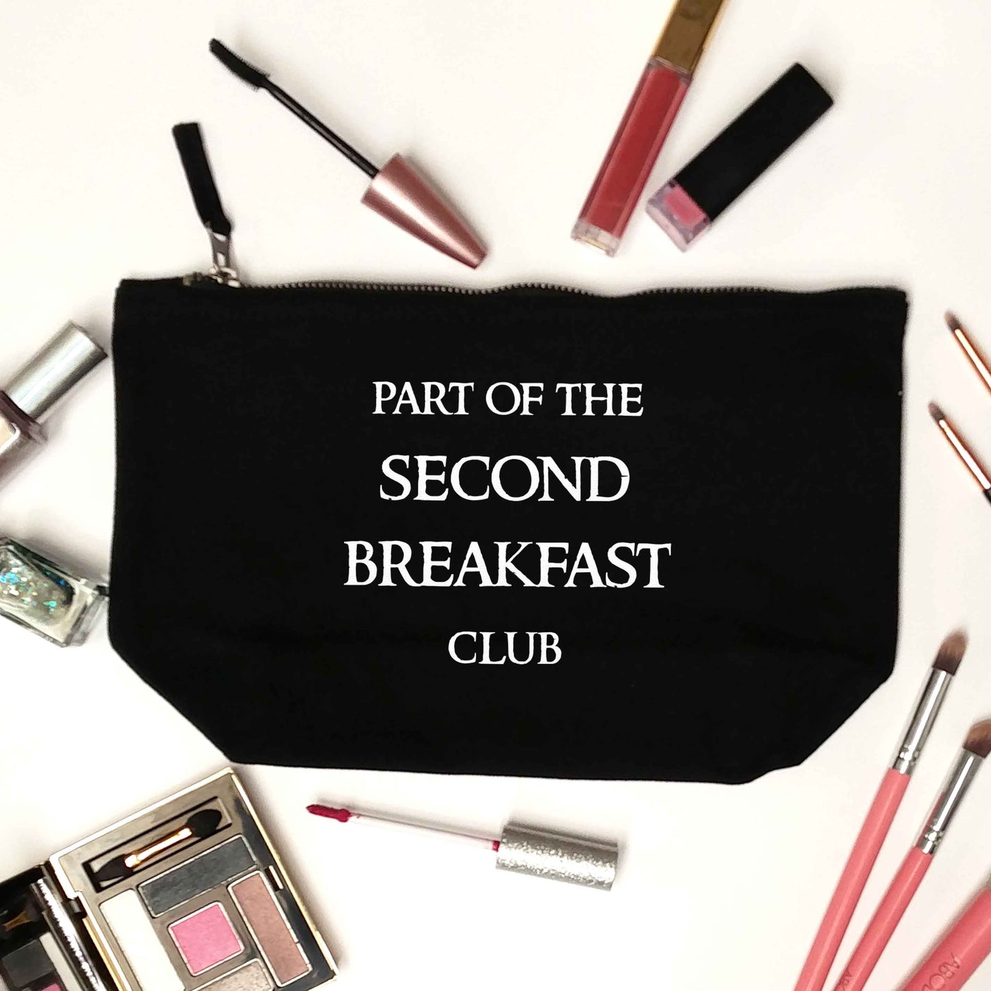 Part of the second breakfast club black makeup bag