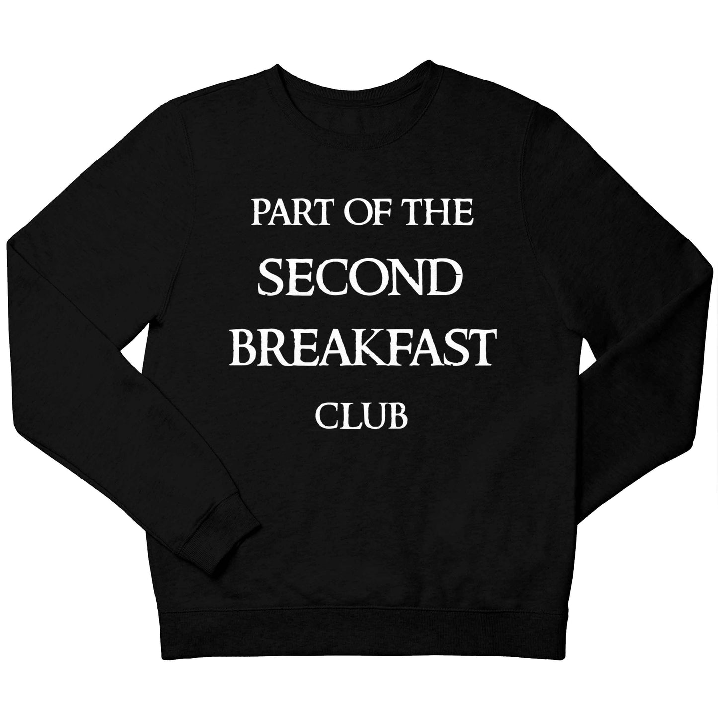 Part of the second breakfast club children's black sweater 12-13 Years